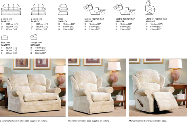 Alstons Banbury Sofa Spec 